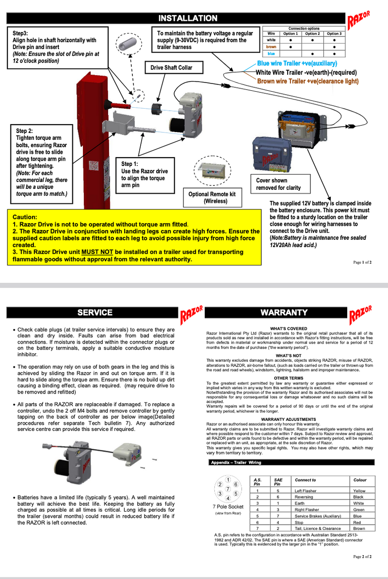 RAZOR DII LANDING LEG SYSTEM - DII-5L23