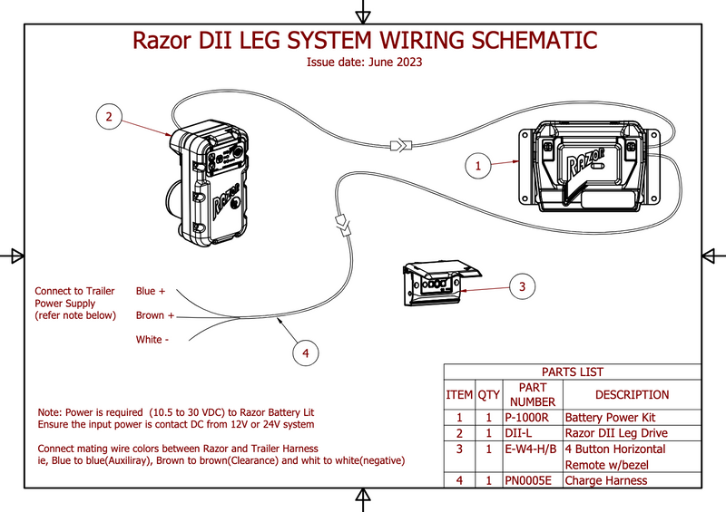 RAZOR DII LANDING LEG SYSTEM - DII-5L23