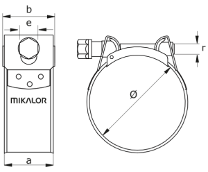 HEAVY DUTY HOSE CLAMPS - STAINLESS STEEL BAND